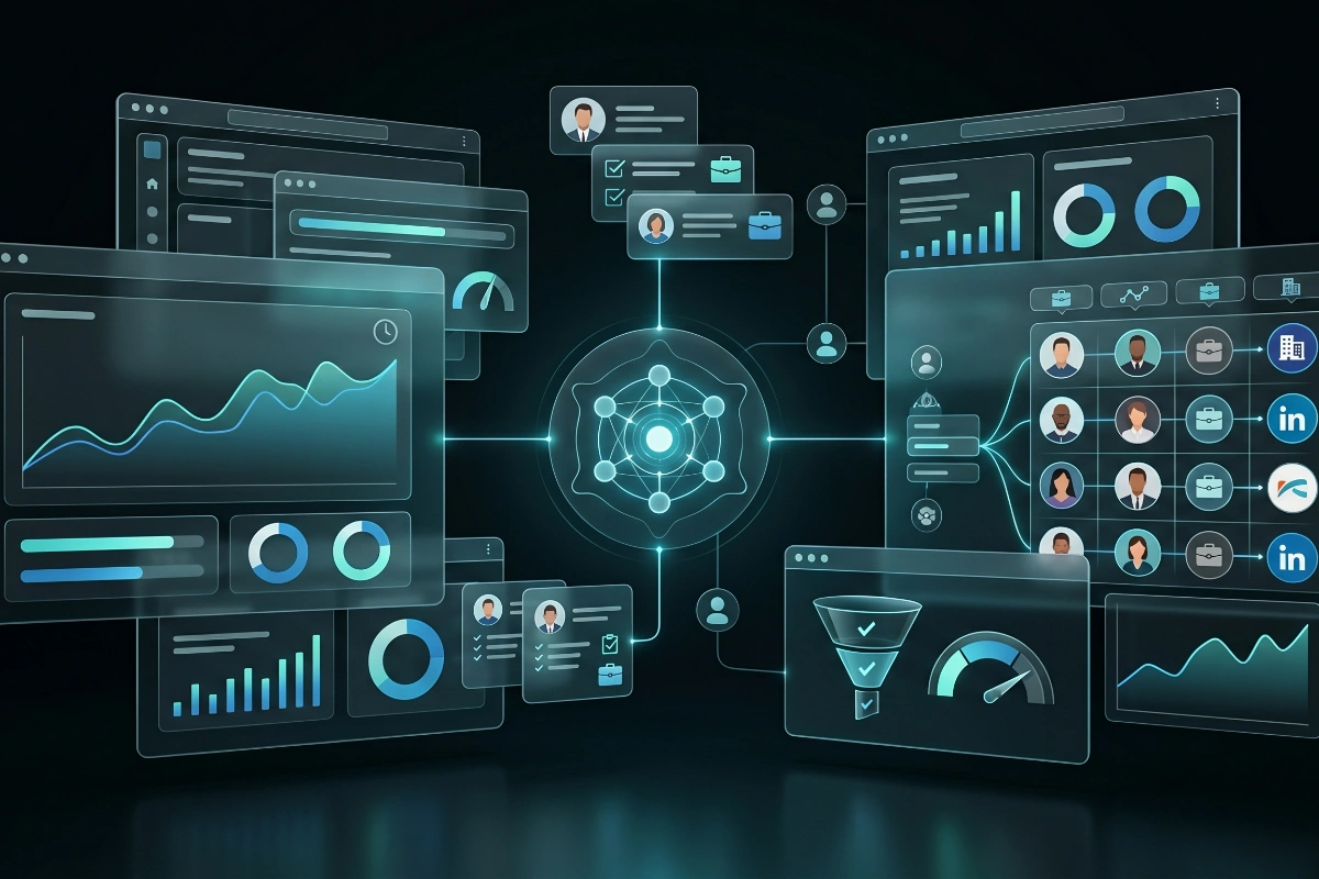 Dark graphic with star, mobile, growth chart and desktop icons representing root-cause technical SEO diagnosis