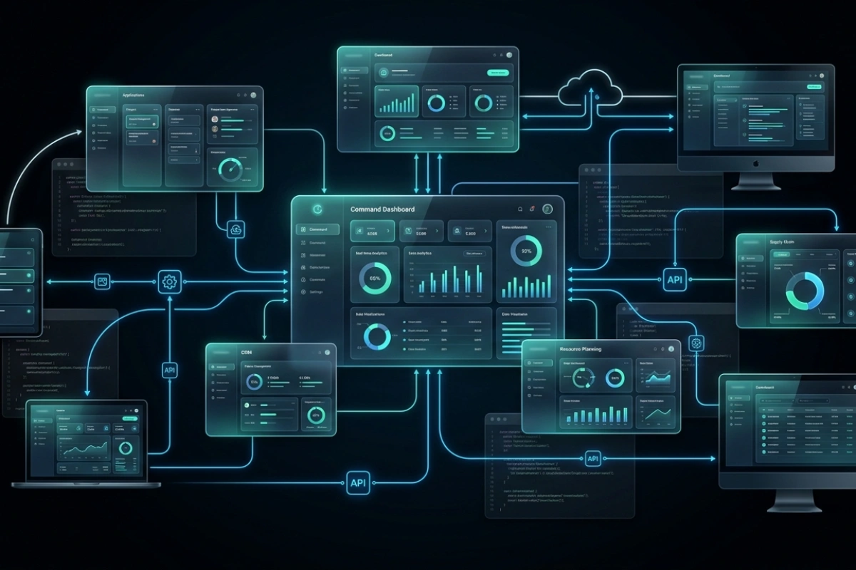 Dark graphic with star, mobile, growth chart and desktop icons representing root-cause technical SEO diagnosis