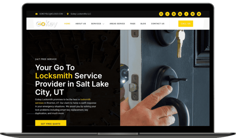 Gokey website design